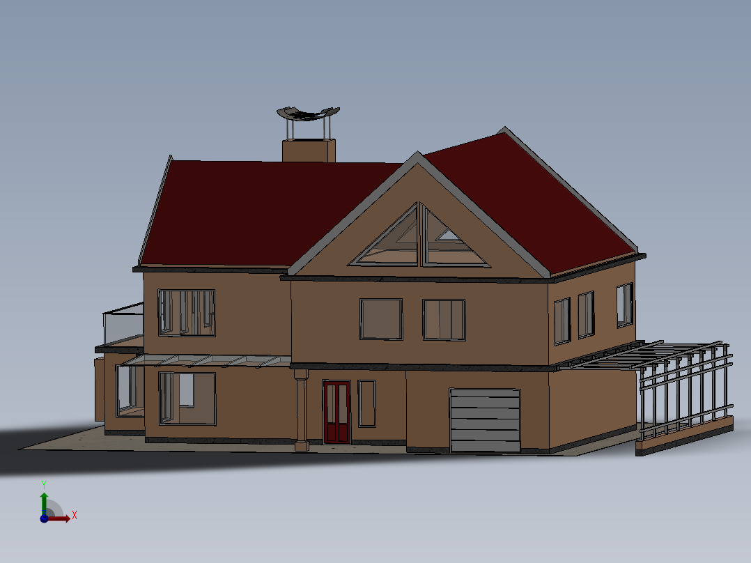 房子、建筑(85)前视图