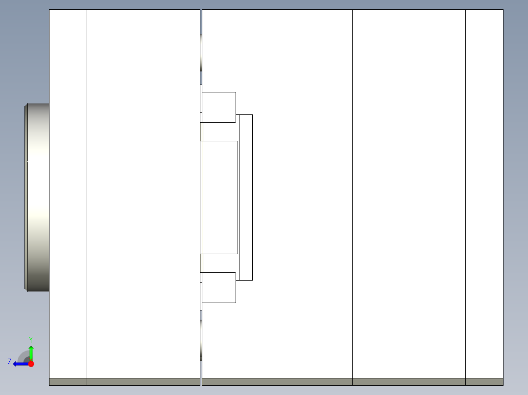 连接杆-模具图右视图