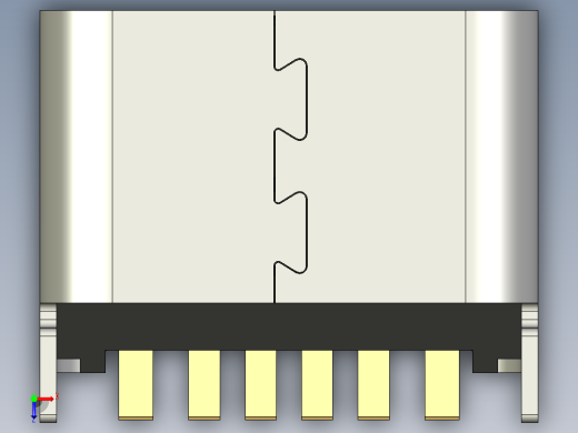 USB C（类型-C-31-D-08A）俯视缩略图