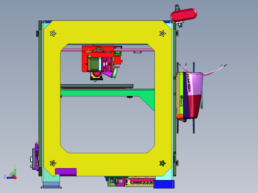大尺寸金属结构高速3D打印机右视缩略图