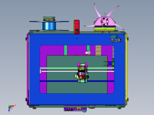 大尺寸金属结构高速3D打印机俯视缩略图