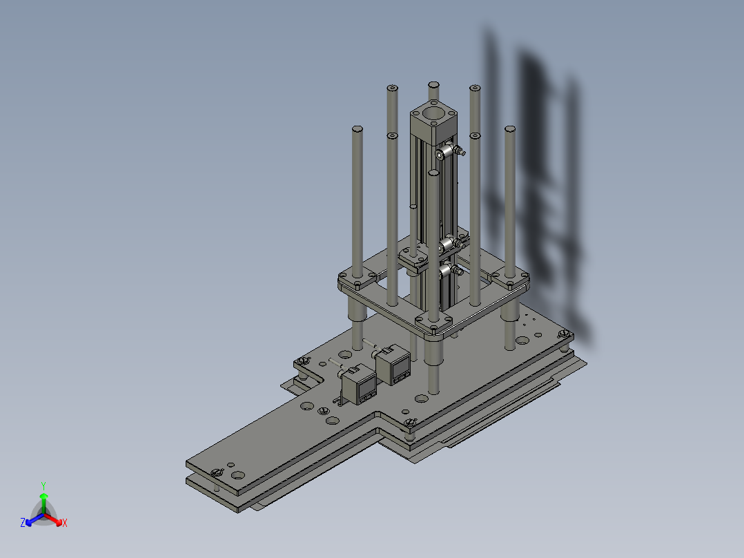 F01AE00111-A300-18吸膜组件正等轴测图