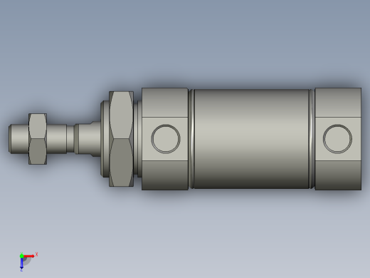 迷你气缸MF32x10U_0_+__俯视缩略图