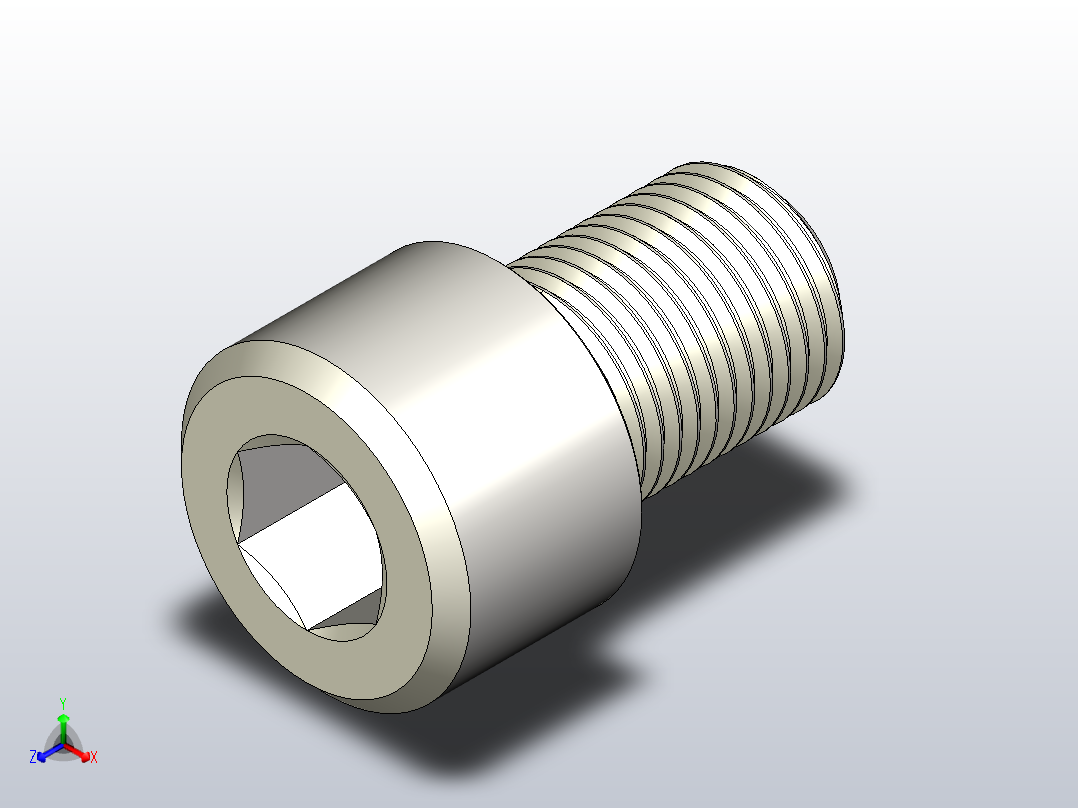DIN_EN_ISO_4762_M64x90.ipt内六角螺钉正等轴测图