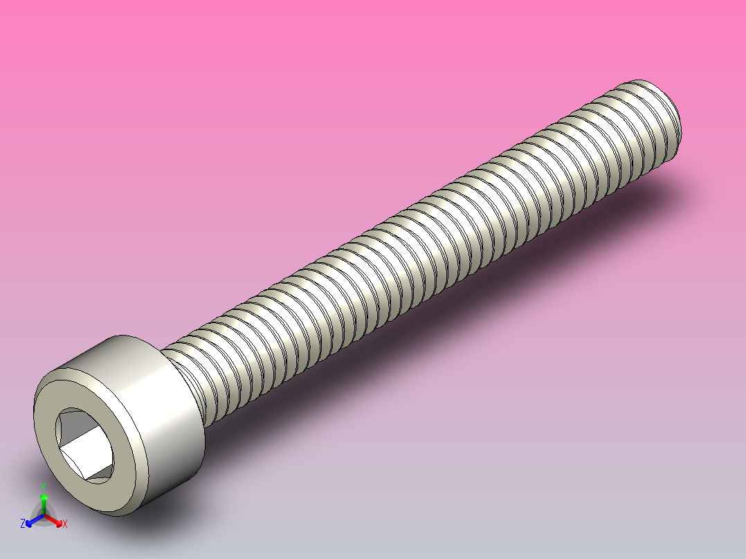 DIN_EN_ISO_4762_M2,5x20.ipt内六角螺钉主视图