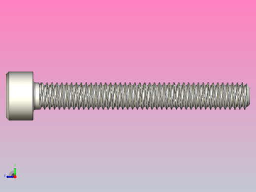 DIN_EN_ISO_4762_M2,5x20.ipt内六角螺钉右视缩略图