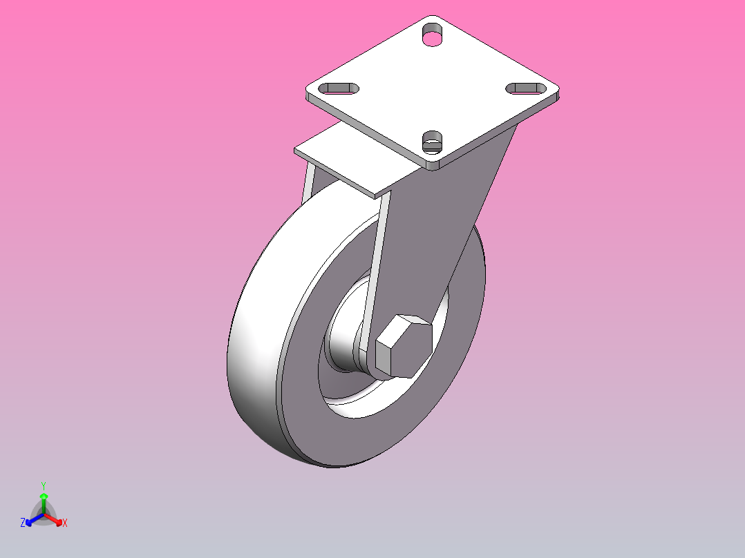 脚轮emile_maurin_38_031_100_0正等轴测图