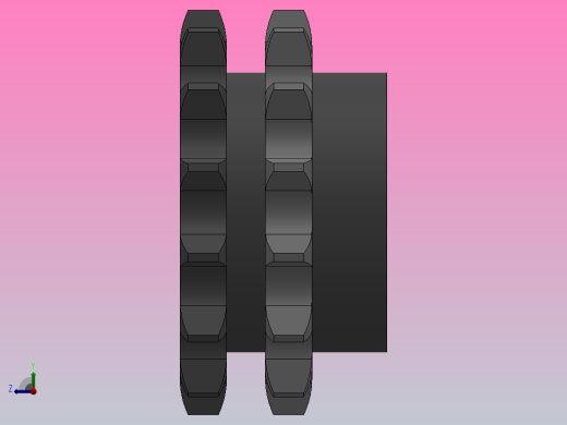 直孔链轮10B型_14-10B-2左视缩略图