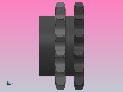 直孔链轮10B型_14-10B-2右视缩略图