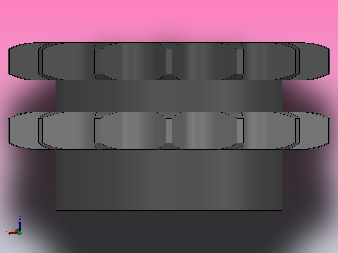 直孔链轮10B型_14-10B-2俯视图