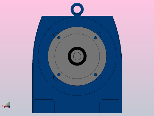 R137ZP斜齿轮减速机R137-5.15-M1-P132后视缩略图