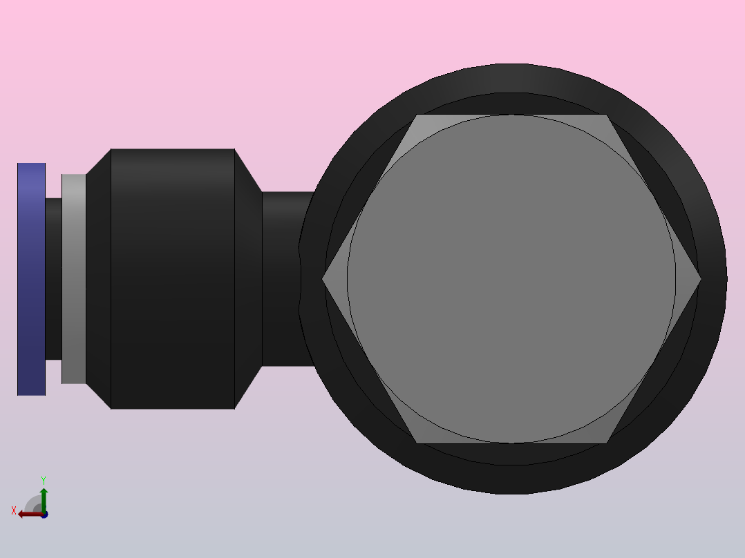 IPH-G 外六角接头-G螺纹_IPY10-G04后视图