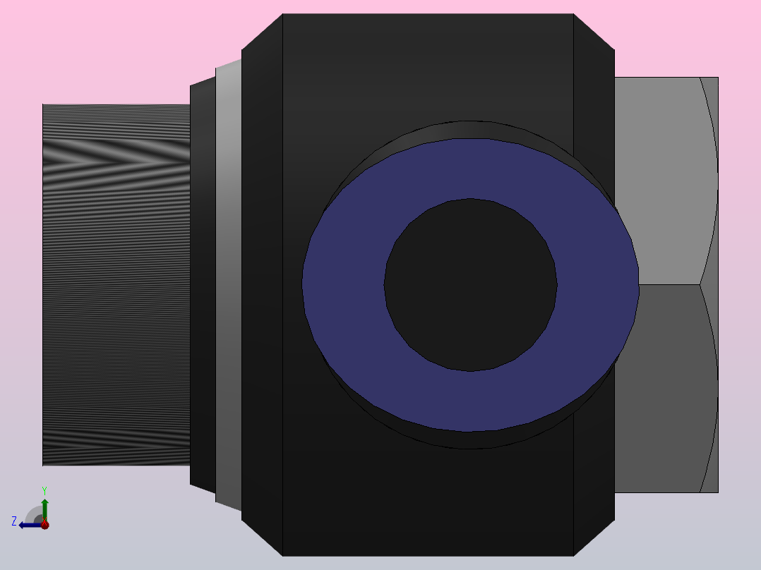 IPH-G 外六角接头-G螺纹_IPY10-G04右视图