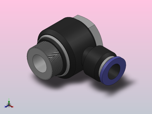 IPH-G 外六角接头-G螺纹_IPY10-G04正等轴测缩略图