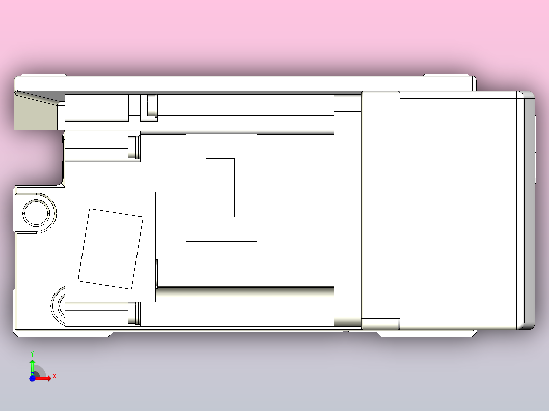 机器人皮带驱动直线轴TPA-GCB-120-P70-L500-QR-M20-N3前视图
