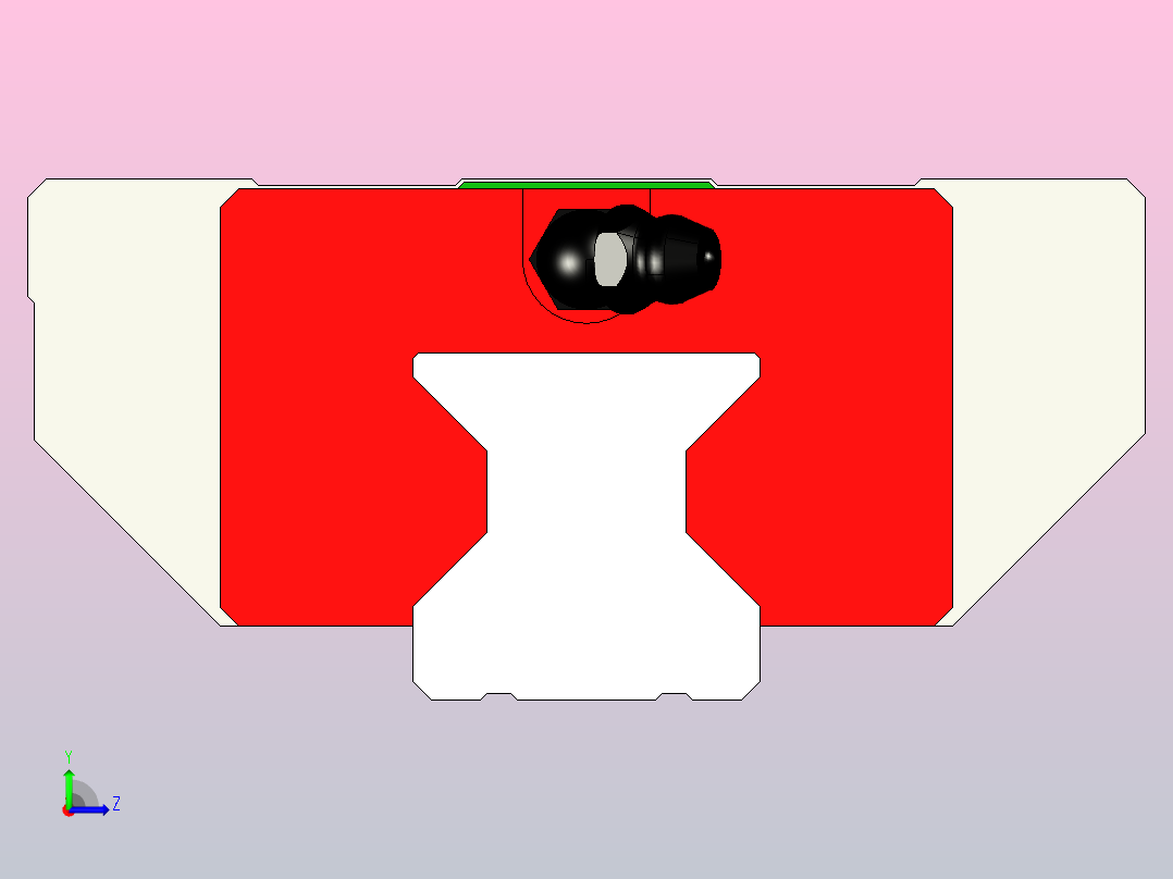 直线导轨RGW30CC1R300Z0H左视图