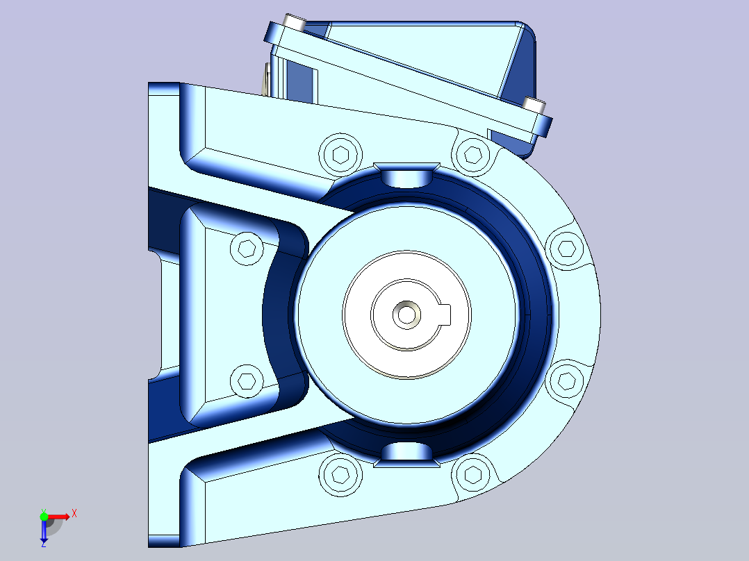 住友(SMT)减速机3D CNHM02-609□DA-AV,EV俯视图