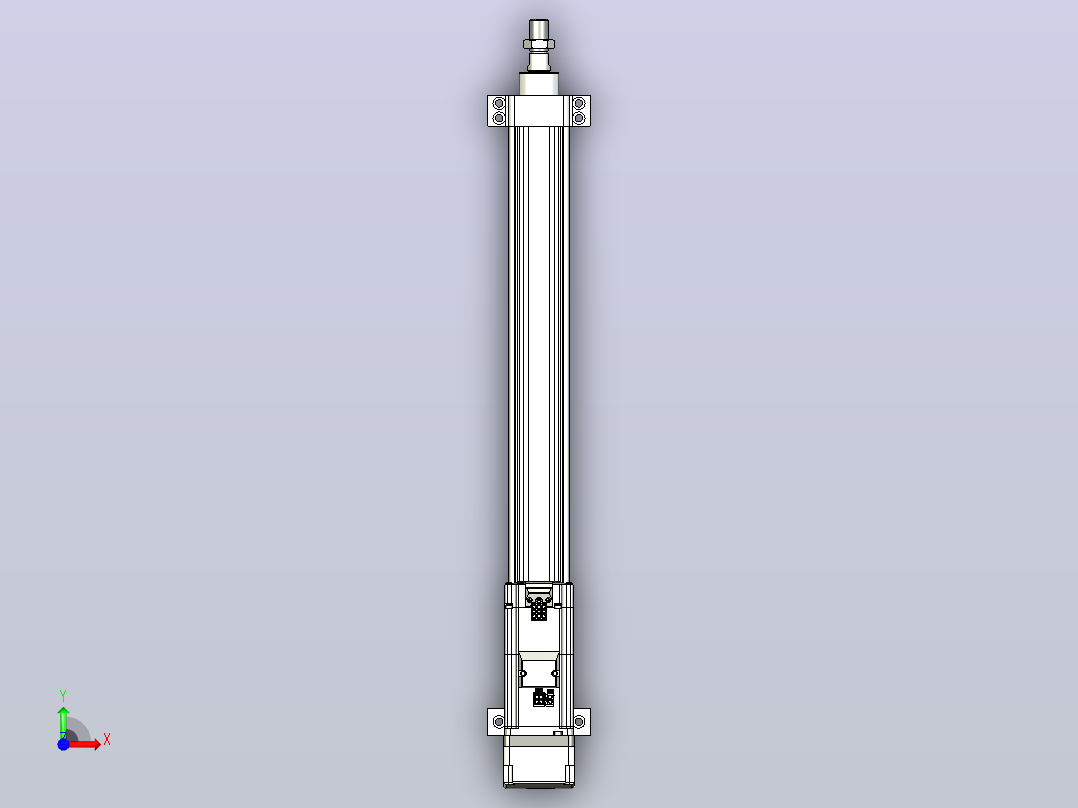 轻载电动缸TPA-ESR40-1210C-L400-MR-LB-W-P40-C3前视图