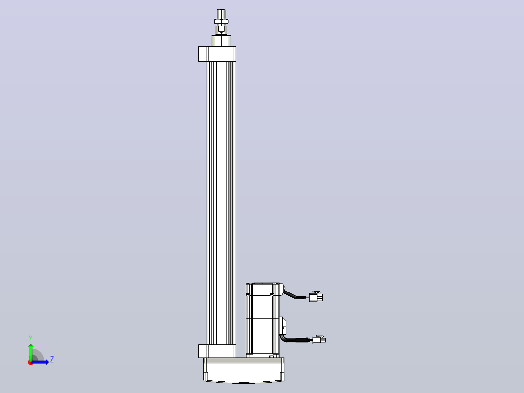 轻载电动缸TPA-ESR40-1210C-L400-MR-LB-W-P40-C3左视图