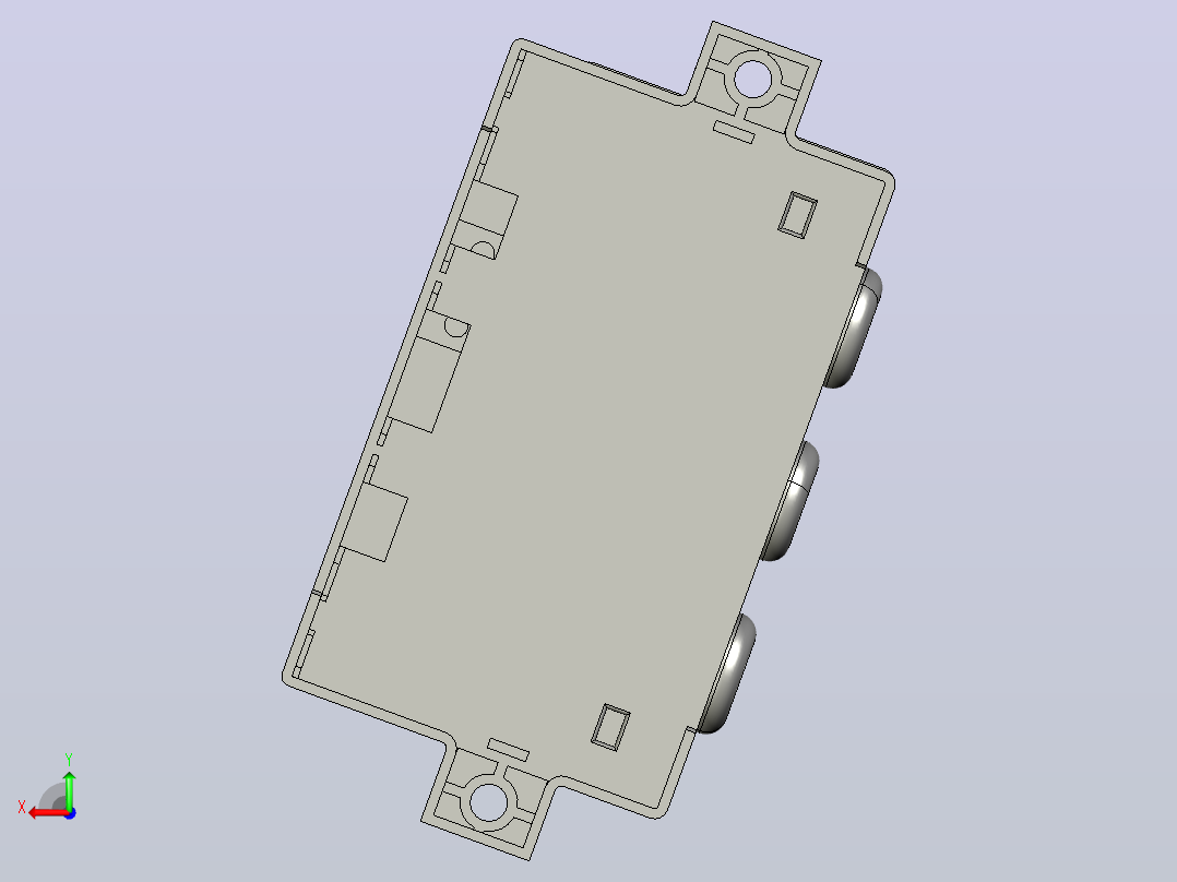 JD-5E电动机保护器三维模型202012后视图