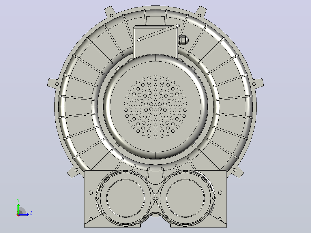 RB-1515(RB-1520,RB-1525)环形鼓风机[RB-1525(50HZ)]左视图
