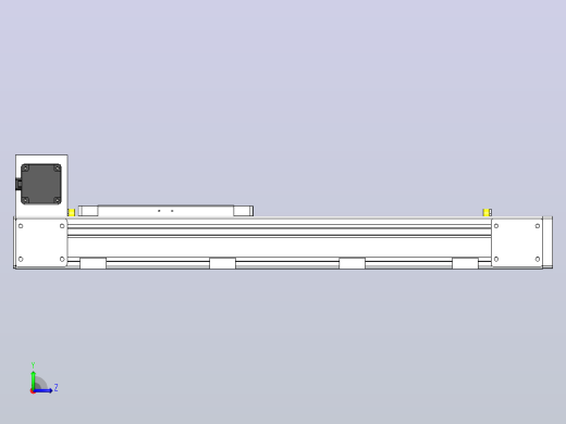 DMEB80L-RUCR欧规同步带模组直线模组（电机左后折）[DMEB80L-L20S350-DT400-C2U-RUCR]左视缩略图