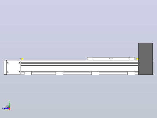 DMEB80L-RUCR欧规同步带模组直线模组（电机左后折）[DMEB80L-L20S350-DT400-C2U-RUCR]右视缩略图