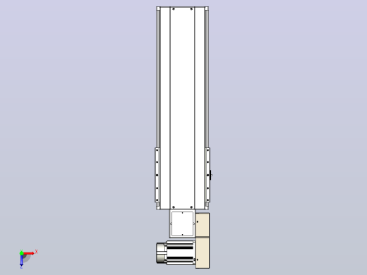 皮带直线轴半封闭可选导轨TPA-HNB-220D-176-L450-MR-Y-P1K-N3俯视缩略图