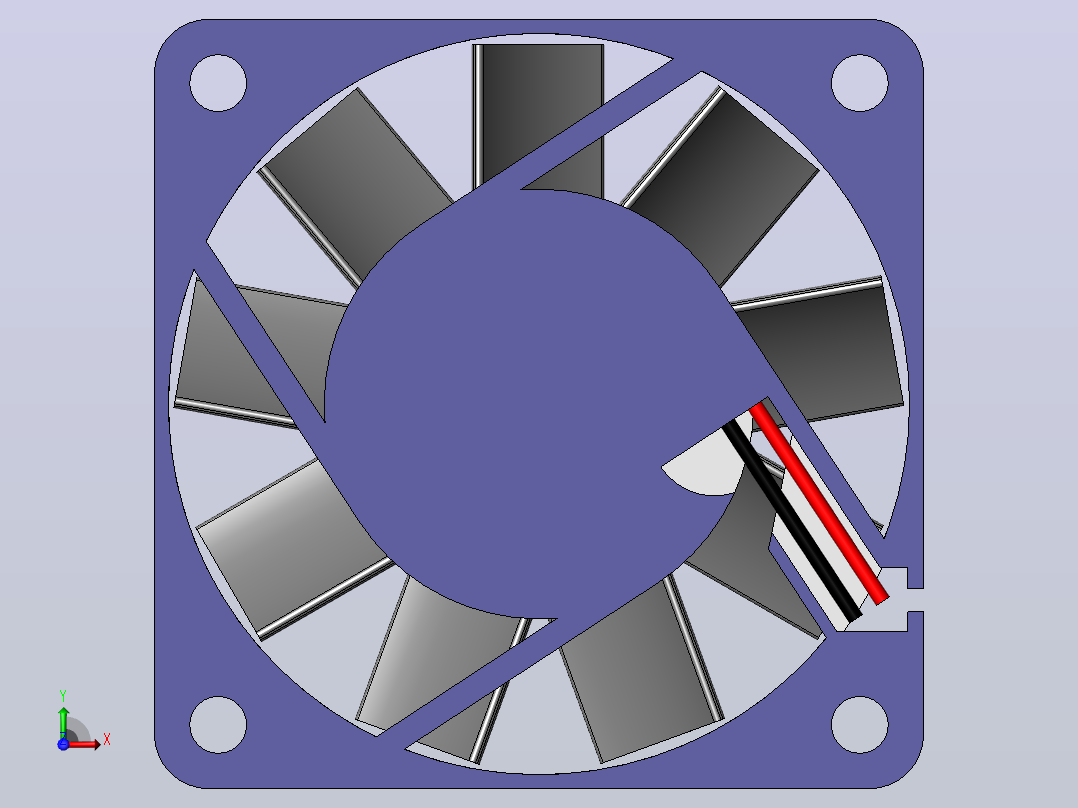User Library-fan 60mm x 15mm hf_风扇前视图
