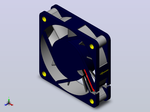 User Library-fan 60mm x 15mm hf_风扇正等轴测缩略图