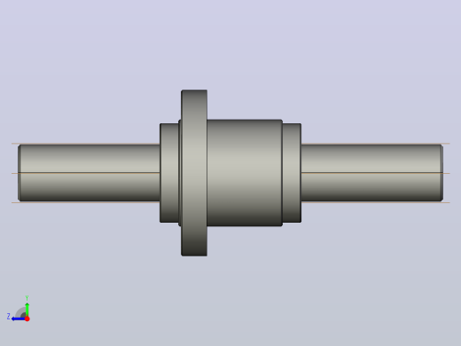 DGF2525-1.8x4滚珠丝杆3D模型右视缩略图