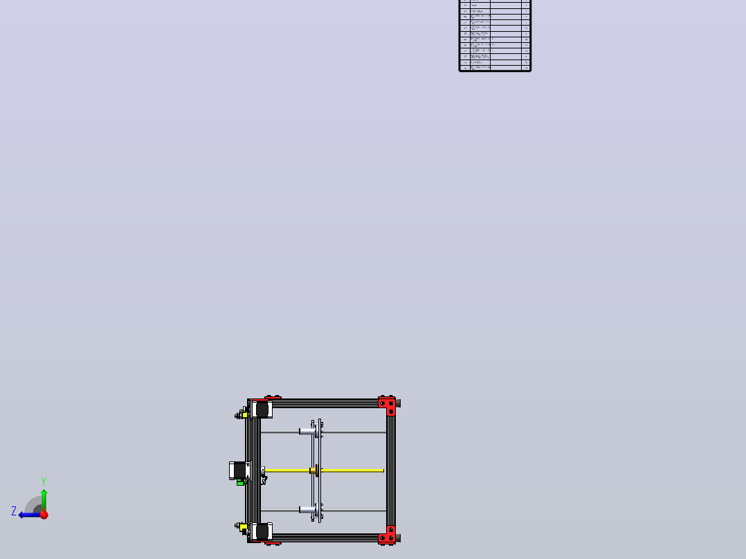 corexy-v2-3d打印机右视图