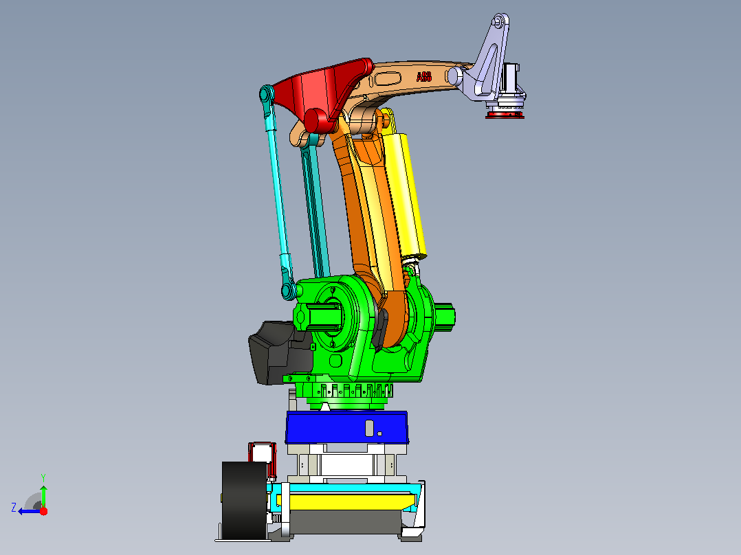 移动码垛机器人右视图