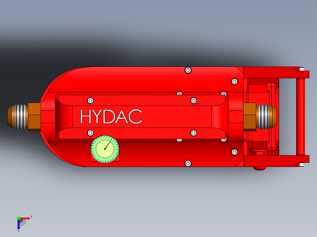 HYDAC (OF 7 S) 过滤装置俯视图