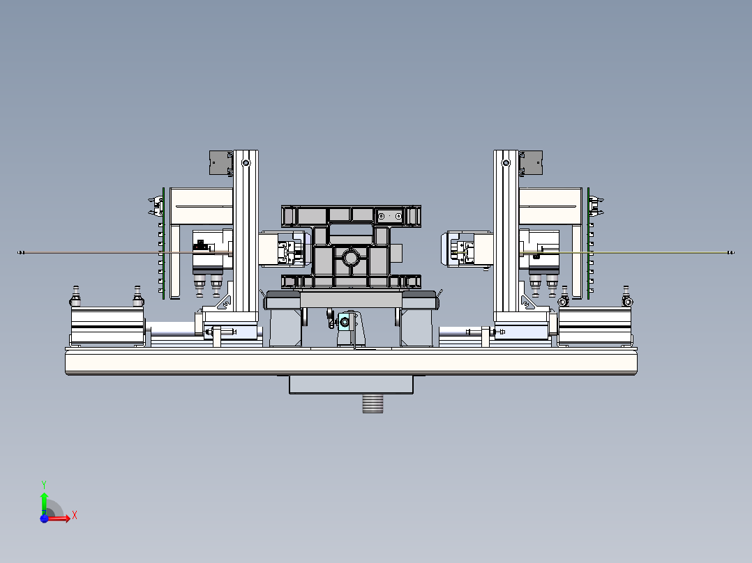 电池软包夹具 极耳分容夹具sw20可编辑前视图