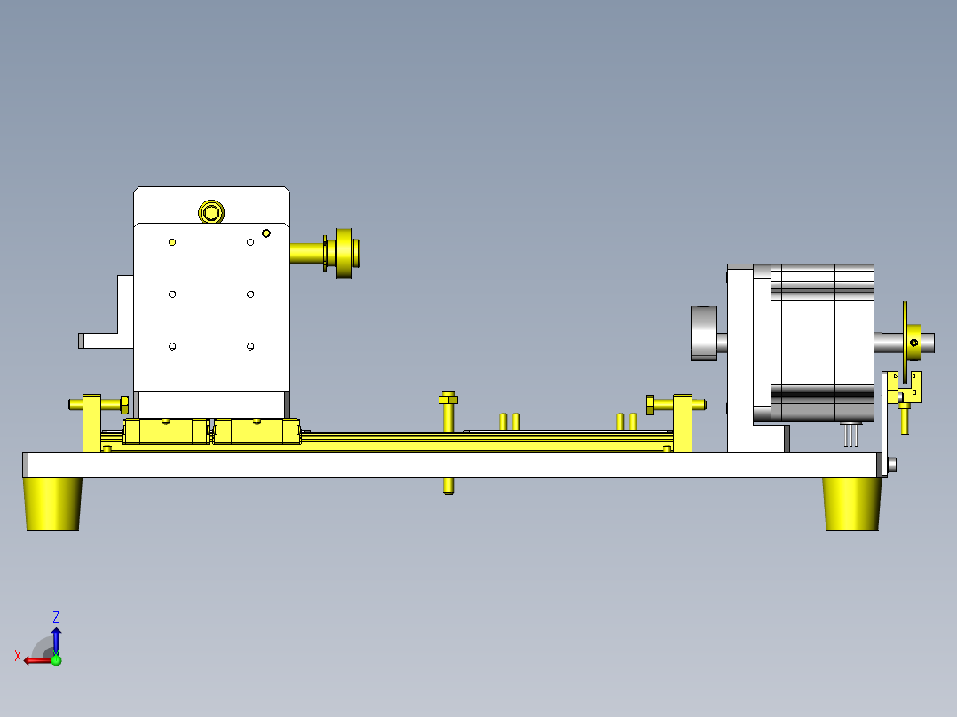玻璃板粘结夹具后视图
