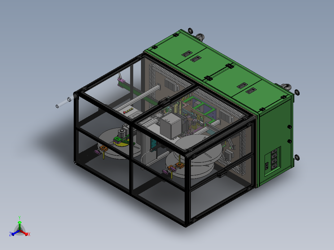 折弯激光焊接设备sw17正等轴测图