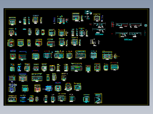 室内立面图 块总汇