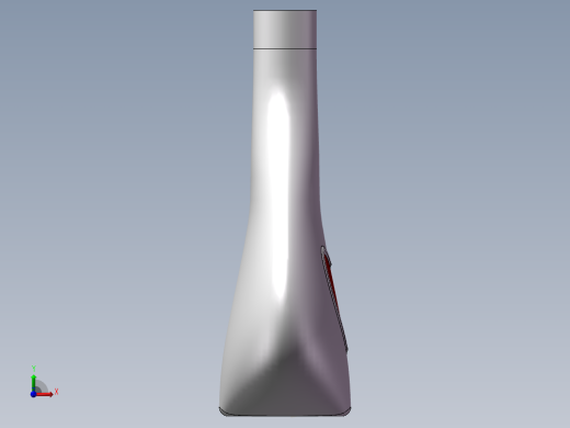 红心花瓶外观设计前视缩略图