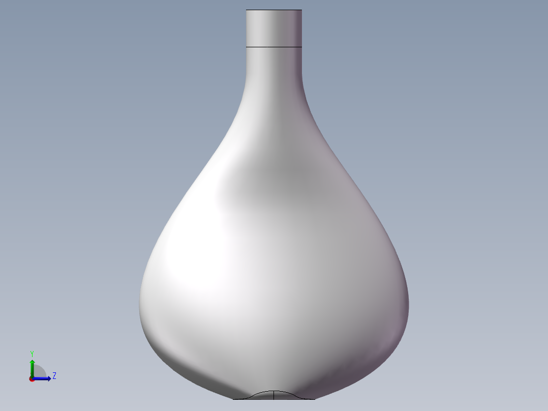 红心花瓶外观设计左视图