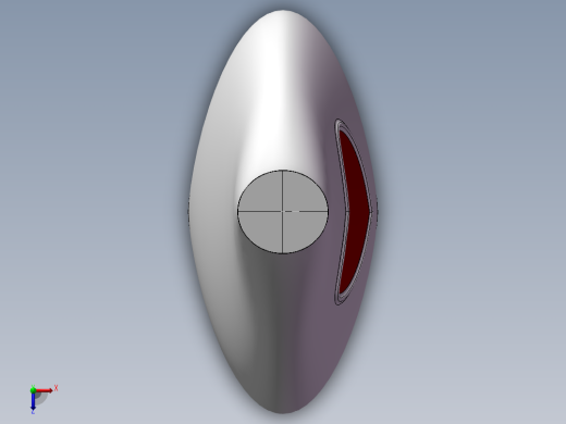 红心花瓶外观设计俯视缩略图