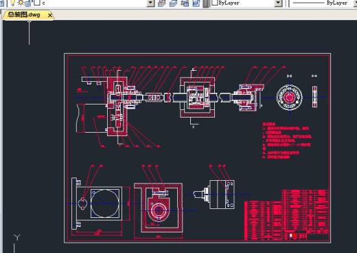 x5040数控化改造CAD图纸 含CAD图纸说明文档参考缩略图