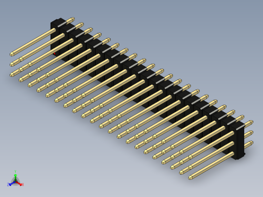 彩色公头100mil（2.54mm）系列-DS1021_black_3x21p_100mil_Type5_rev1.0