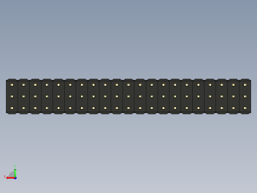 彩色公头100mil（2.54mm）系列-DS1021_black_3x21p_100mil_Type5_rev1.0后视缩略图