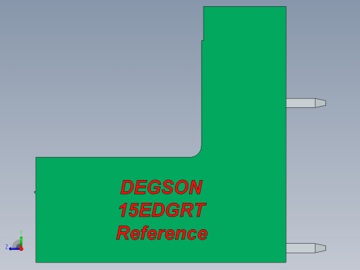 DEGSON 15EDG 系列 3.5mm 插拔式接线端子 FullPack-15EDGRT-3.5-xxP-14-00AH右视缩略图