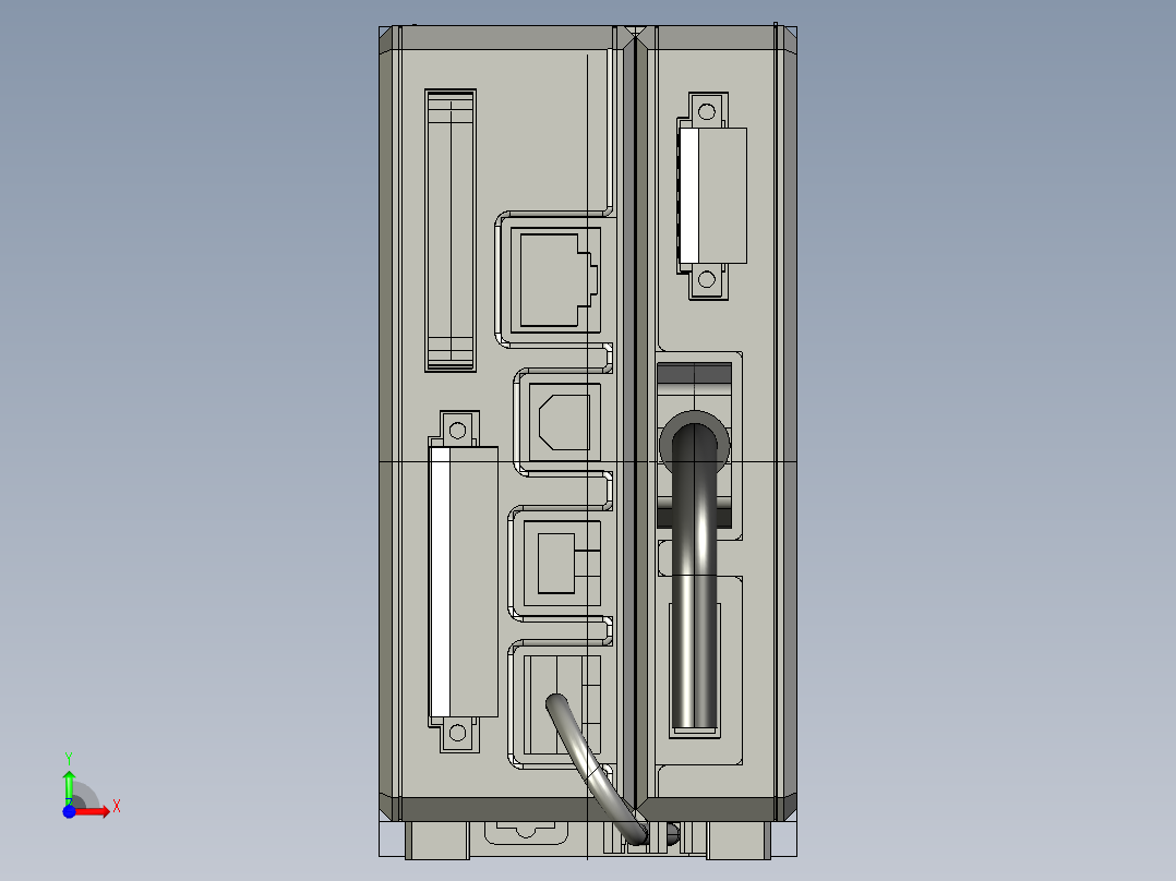 基恩士LK-G5001V_kc图纸模型前视图