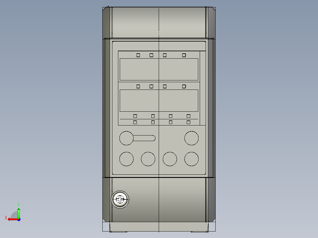 基恩士LK-G5001V_kc图纸模型后视图