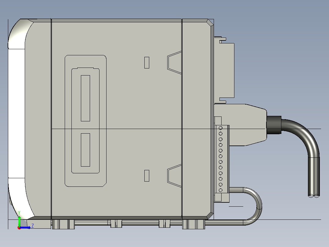 基恩士LK-G5001V_kc图纸模型左视图