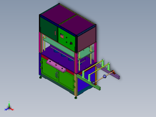 多层材质平面口罩成品机台