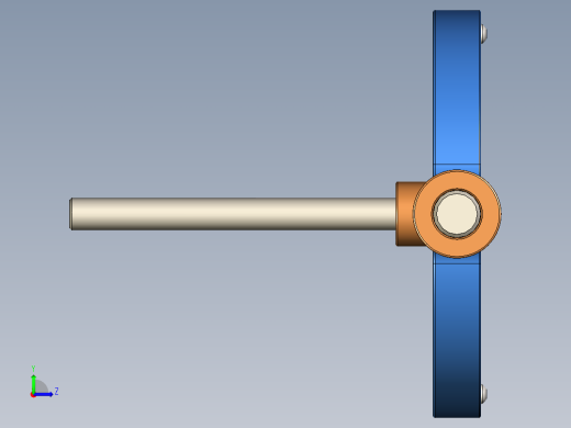 偏心往复直线运动机构左视缩略图
